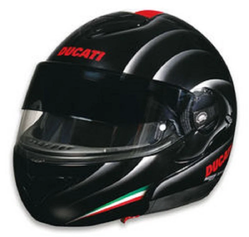 DUCATI Nolan X-Lite Helm KlappHelm FLAG Tricolore Helmet schwarz NEU %%%% - Bild 1 von 1