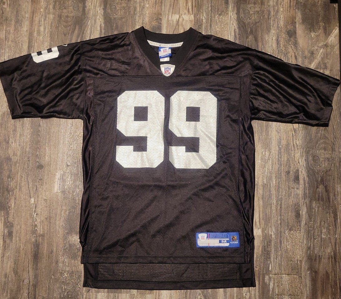 NFL Players WARREN SAPP 99 OAKLAND RAIDERS On-Field Reebok (MED