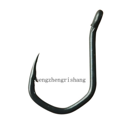 50/100PCS High Carbon Steel PTFE Coating Carp Fishing Hook Jig Head Carp Hooks