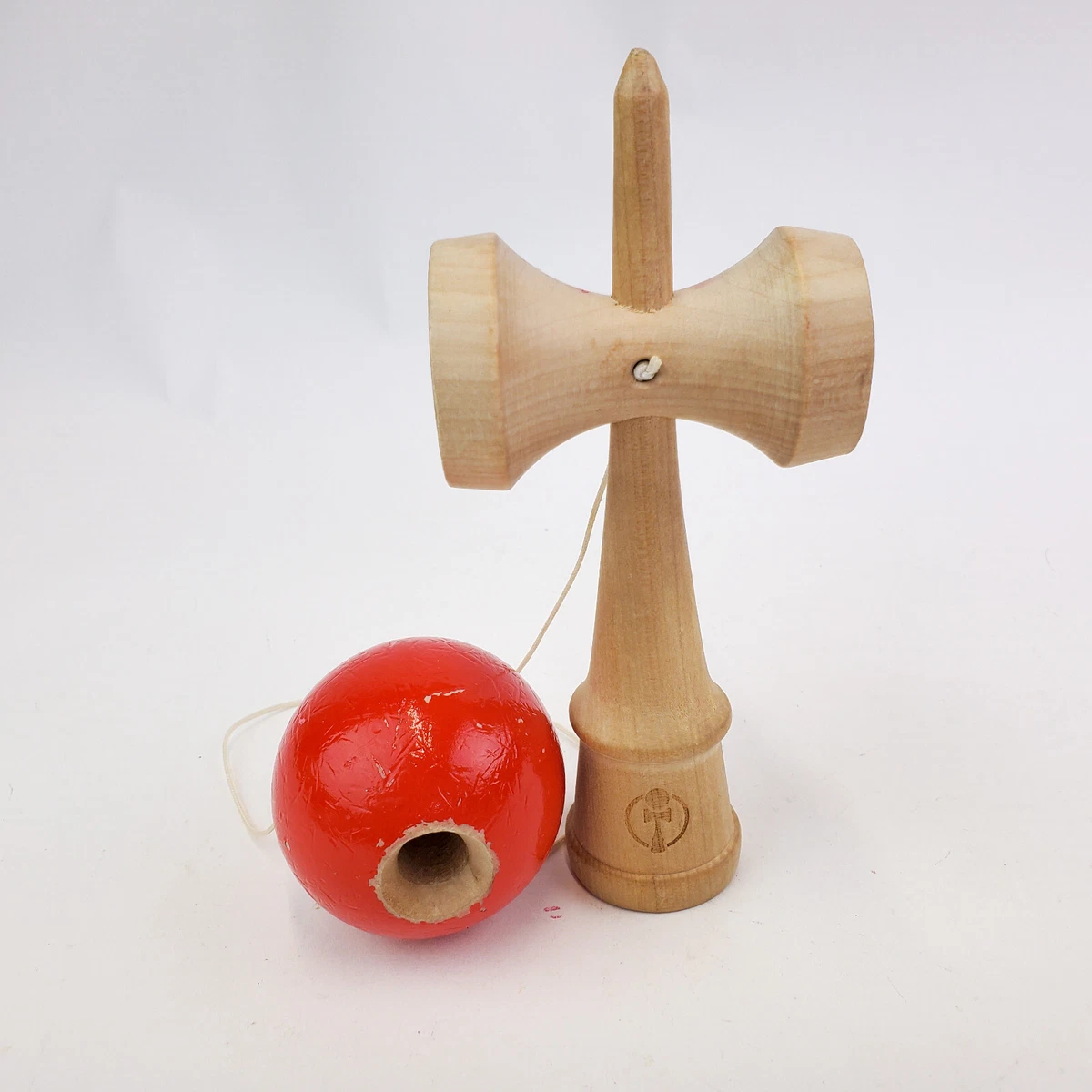 KENDAMA Stick Ball Game Toss And Catch Japanese Skill Game Unbranded Red  Ball