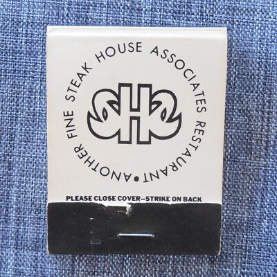 Vintage Steak House Associates Matchbook some used matches Bud Bigelow's Clyde's