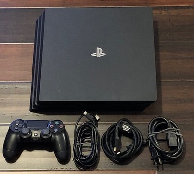 Sony PlayStation 4 Pro 1TB Console CUH-7115B + Cables/Controller - Tested!