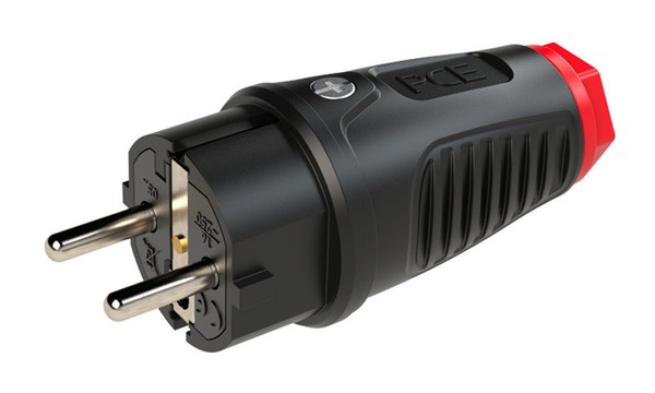 Gummistecker 16A 2P + Z 230V UNI-SCHUKO IP54 / Vollkautschuk / TAURUS2 0522-Sr-image