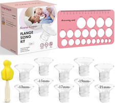 Flange Sizing Kit 3-In-1 with 13/15/17/19/21Mm for 24Mm Electric Breast Pump Fla