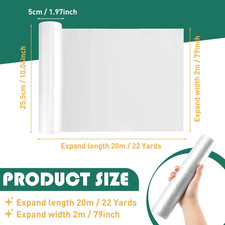 Cushion Wrap Silk Film Upholstery Cushion Wrap 79 Inch X 22 Yards Easily Inst...