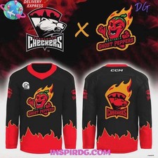 Personalized Charlotte Checkers x Ghost Peppers Hockey Shirt Hot S-5XL