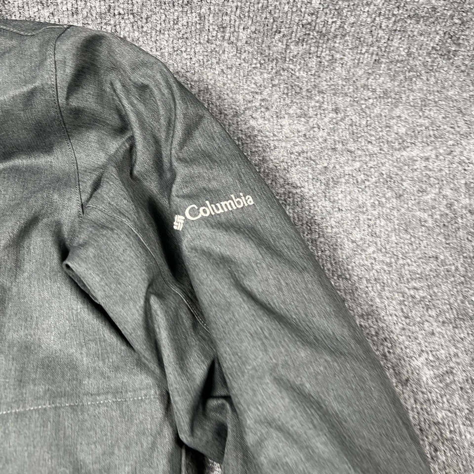 Parka Columbia Mujer Pequeña Gris Omni-Tech Omni-Calor Impermeable Aislada Larga Foto 3 de 4