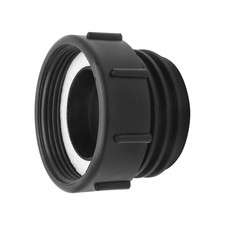 IBC Tote Adapter, 2 Fine Female to S60x6 Coarse Male Thread, 275-330 Gallon W...
