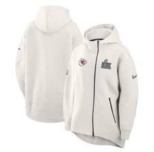 Kansas City Chiefs Super Bowl 59 LIX Opening Night Media Tech Fleece Zip Hoodie