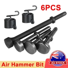 6Pcs Smoothing Pneumatic Air Hammer Bit Set 40Cr Steel Pneumatic Chisel Bits Kit