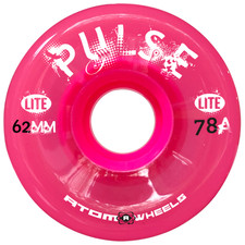Atom Skates - Hot Pink Pulse Lite 62mm Outdoor Wheels 4 Pack