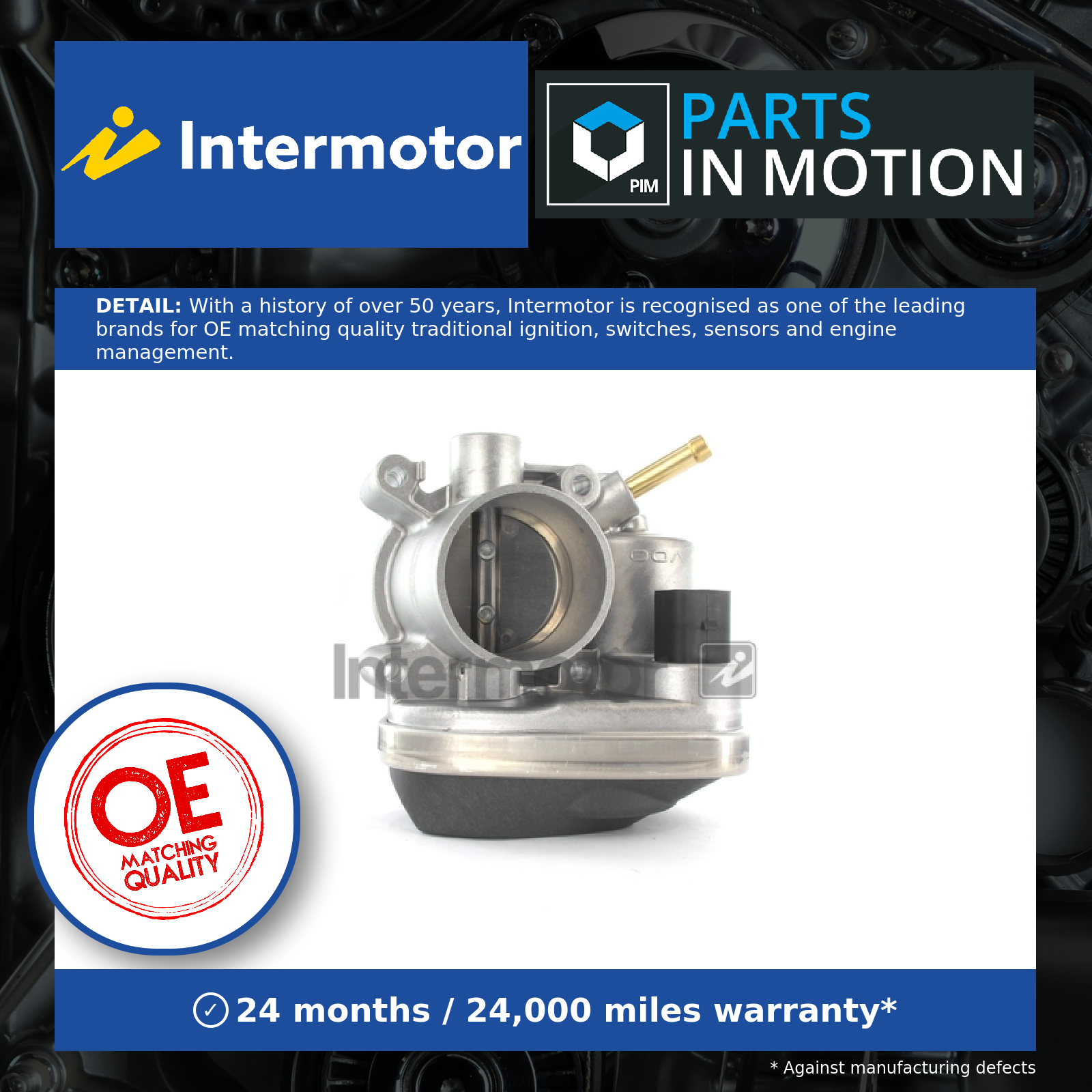 Throttle Body 68225 Intermotor 036133062L Genuine Top Quality Guaranteed New - Image 3