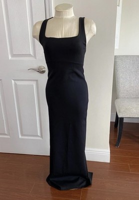 zara black dress bodycon NWT JR Wom M Crisscross Strap Slit Narrow Stretch Maxi Size:12 | 43 Fitted mini dress with MSS Baby Beach-Ready White Dresses for