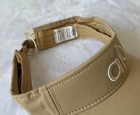 Alo Beige Adjustable Solid Canvas Visor Hat w/ Logo Accent — photo 4