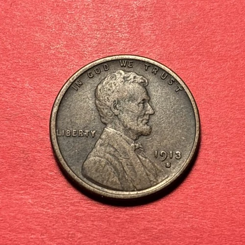 (1) Beautiful Antique 1913-S Lincoln Wheat Cent/Penny VF-VERY FINE BETTER DATE