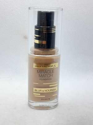 Max FactorX Miracle Match Foundation Blur & Nourish Shade Golden 75, 30 ml