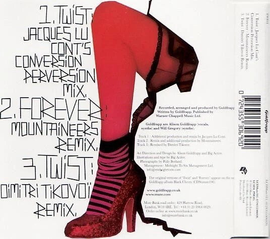 Goldfrapp Twist CD Europe Mute 2003 single has info sticker on front LCDMUTE311 - Bild 2 von 3