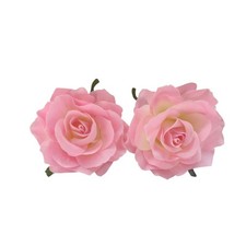 4" Rose Flower Hair Clip Hairpin, Rose Pin up Brooch Floral Clips, Pink Bride...