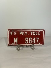 1985 Connecticut Parkway Toll License Plate