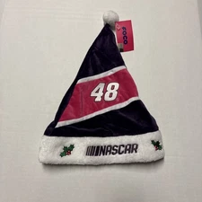 NASCAR Jimmy Johnson #48 Holiday Logo Adult Santa Hat Cap