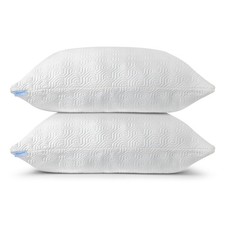 2 Pack King Size Rayon Derived from Bamboo Pillows for Sleeping, Cooling Shre...