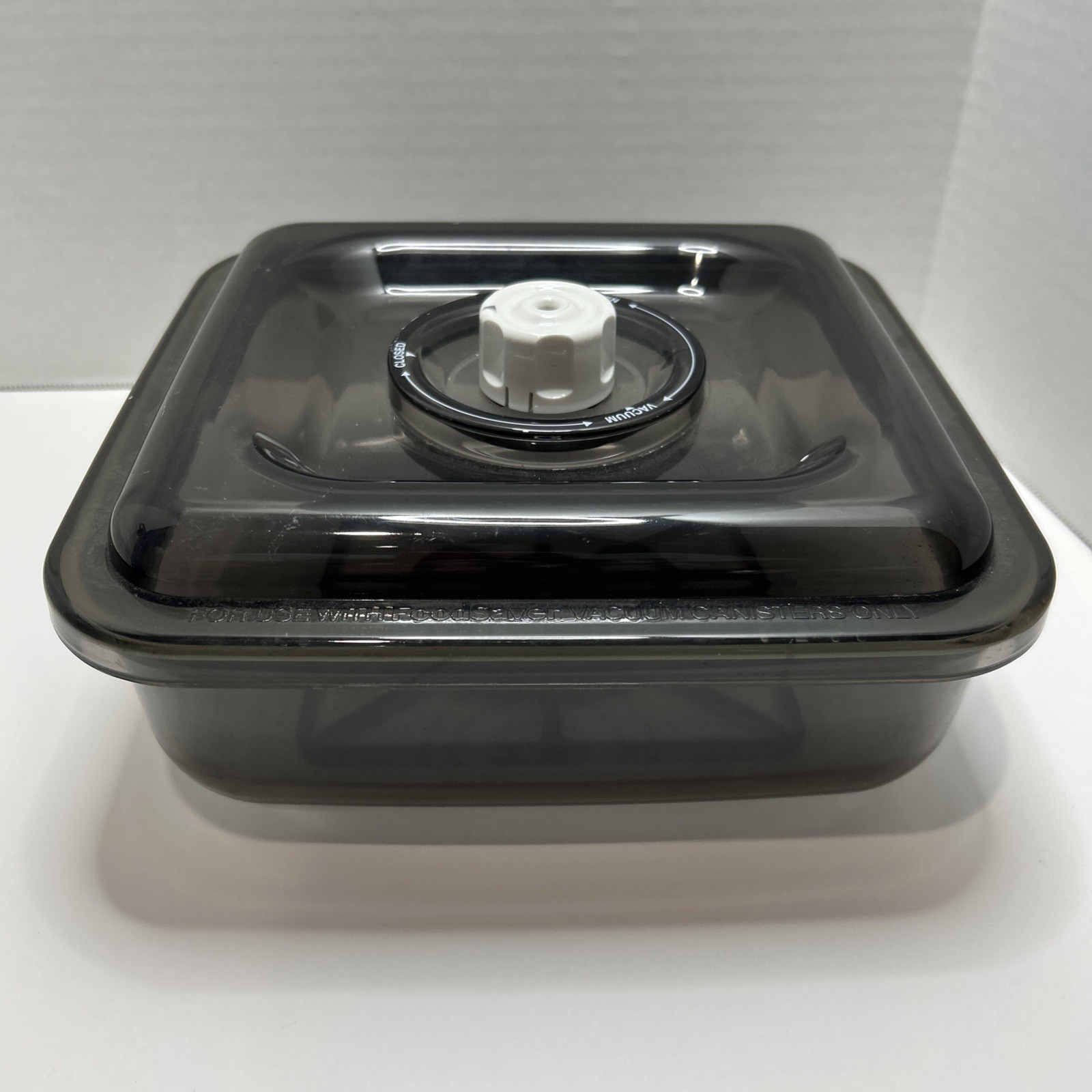 FoodSaver Square Canister 2 1/4Qt. Vacuum Container Storage Marinate 9”x 9”x 4”