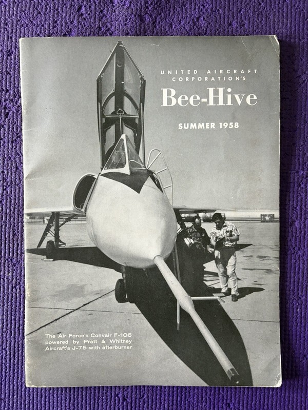 Vintage Magazine United Aircraft BEE-HIVE Summer 1958