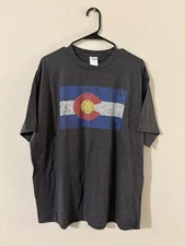 Port And Company Colorado Flag Shirt XXL NWT