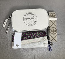 Tory Burch Mini Miller Crossbody Bag New Ivory Leather 