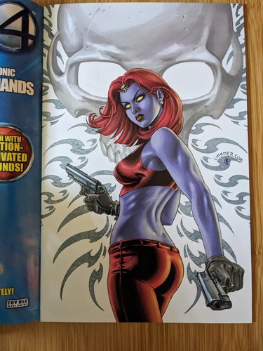 Mystique POSTER BOOK RARE ACTION FIGURE INSERT COMIC - Picture 2 of 4