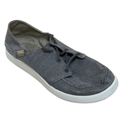 Chaco Sneakers Men 9 Gray Chillos Canvas Slip On Boat Shoes Luvseat Casual