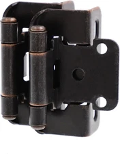 DecoBasics 20 Pack Oil Rubbed Bronze Cabinet Hinges for Cabinet Doors (10 Pai...