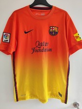 FC Barcelona 2012-13 Auswärts Trikot Nike Orange / Gelb Gr. M