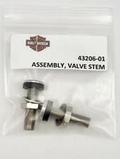 PAIR OF (2) Genuine Harley Davidson 43206-01 Valve Stem Assembly - NO Cap