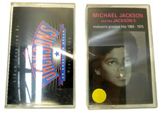 2 ASSORTED VINTAGE MICHAEL JACKSON AND THE JACKSON 5 CASSETTE TAPES