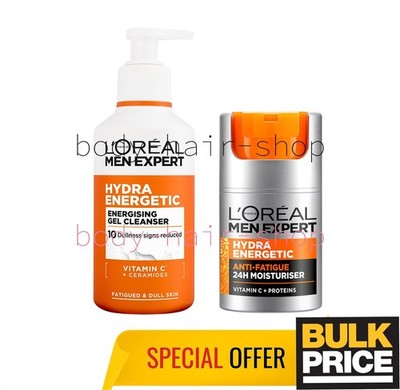 L'Oreal Men Expert Hydra Energetic Moisturizer Cream + Energising Gel Cleanser