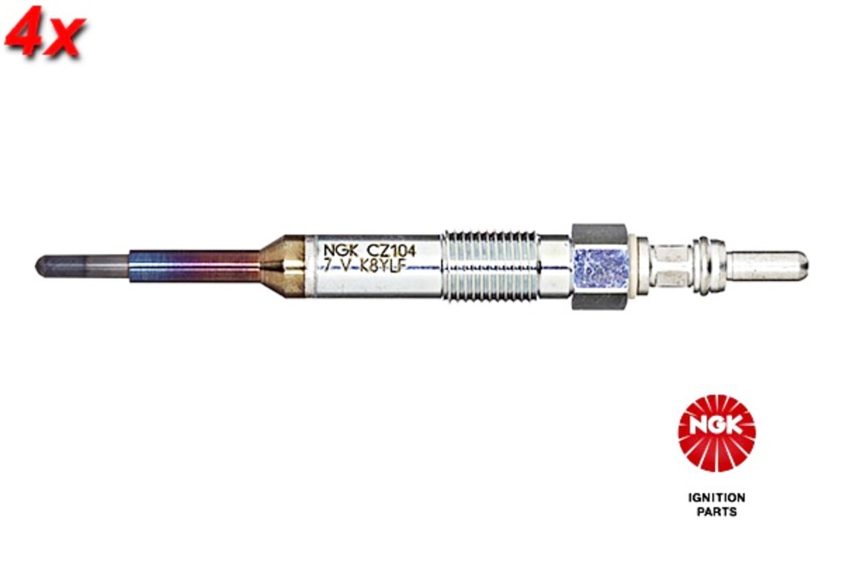 NGK 4x Glow Plug For AUDI A3 A4 SEAT Alhambra SKODA Fabia II VW 01-13 N10591608