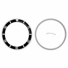 BISEL GIRATORIO E INSERTO PARA ROLEX SUBMARINER SIN FECHA 14060, 14060M NEGRO