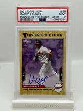2021 Topps Now Manny Ramirez Auto /25 Psa 9