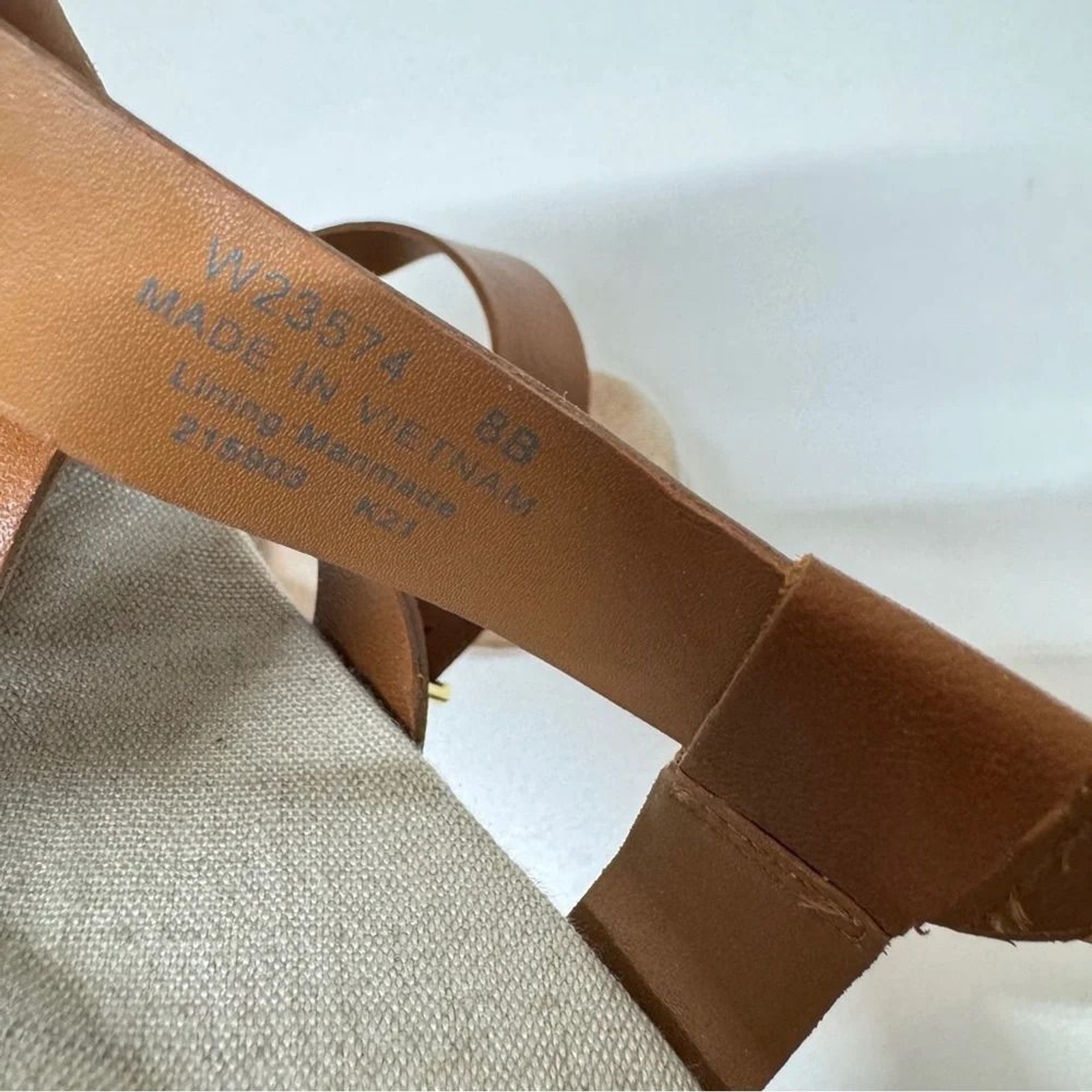 APL Sandali Cole Haan zeppa plateau pelle marrone US 8 stretti casual estivi costieri