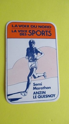 Aufkleber Halbmarathon Anzin Le Quesnoy Voix du Nord Voix des Sports 7,5 cm / 11,5