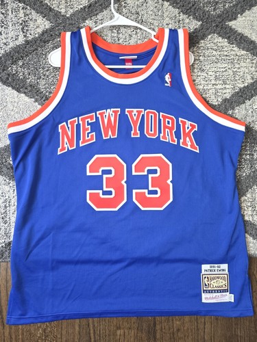 New York Knicks Patrick Ewing Mitchell & Ness 91-92 Authentic Jersey Size 52 XXL