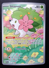 Shaymin - 185/182 - SV10 Destined Rivals Illustration Rare Full Art Holo - NM