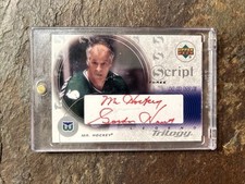 2003-04 UD Trilogy Script HOF Gordie Howe Mr Hockey Autograph NICE