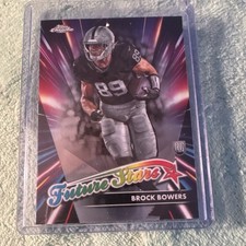 Topps Chrome Future Stars Brock Bowers FS-12 Rookie Las Vegas Raiders Football