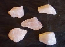 - Minerali Grezzi Cristalloterapia - QUARZO ROSA lotto 5 pz (A)