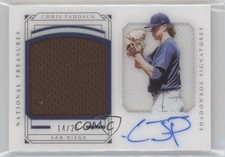 2019 Panini National Treasures Shadowbox Signatures 14/25 Chris Paddack Auto b8h