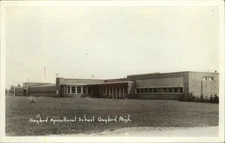 RPPC Gaylord Michigan Agricultural School unused real photo postcard sku945