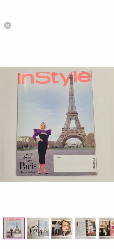 Instyle Carey Mulligan “We’ll Always Have Paris” Issue June 2020 Magazine