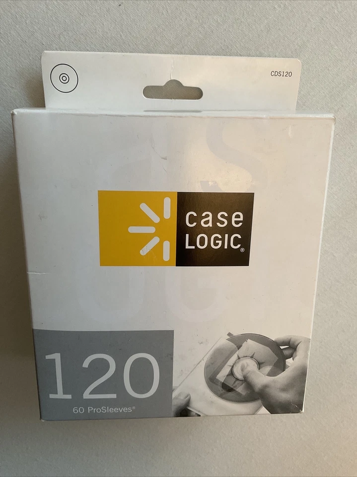 Case Logic CDS120 ProSleeves 60 Double Sided CD Sleeve 120 CD Capacity - Image 2 of 4